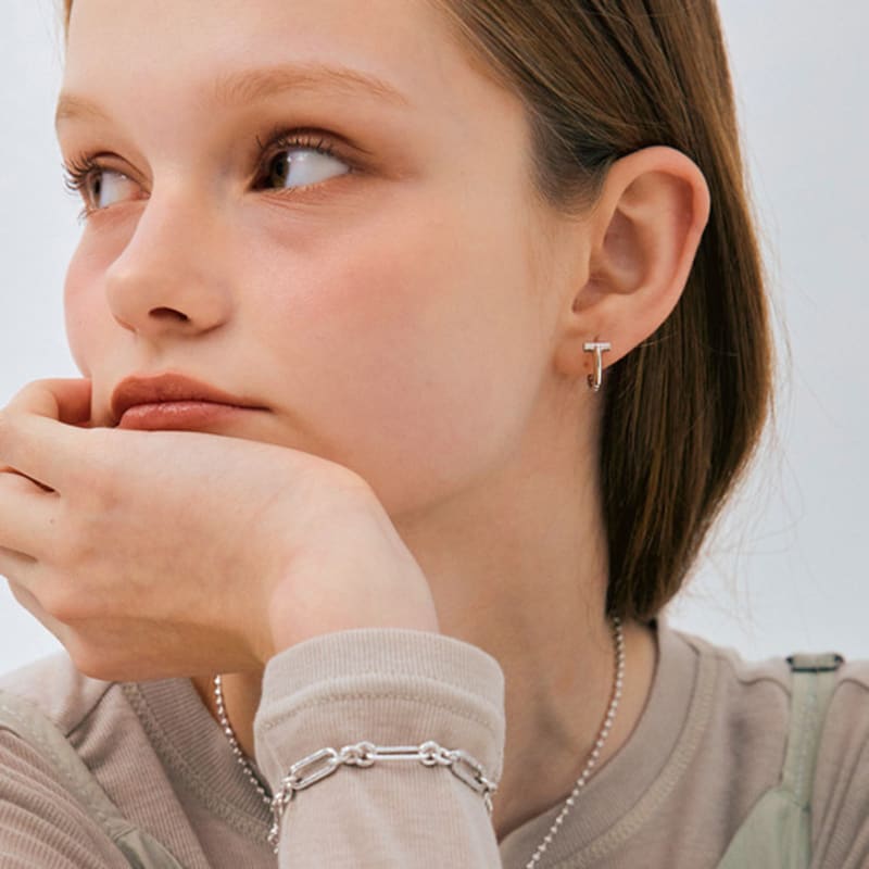 

JYDDM 925 Flip Two-Way Earrings SILVER