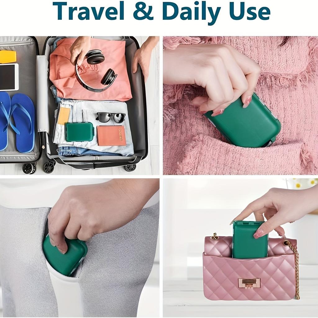 Portable Pill Organizer - Moisture-proof Travel Pill Case, Tablet and Storage Container, Can Hold Various Sizes of Pills,for Travel and Household