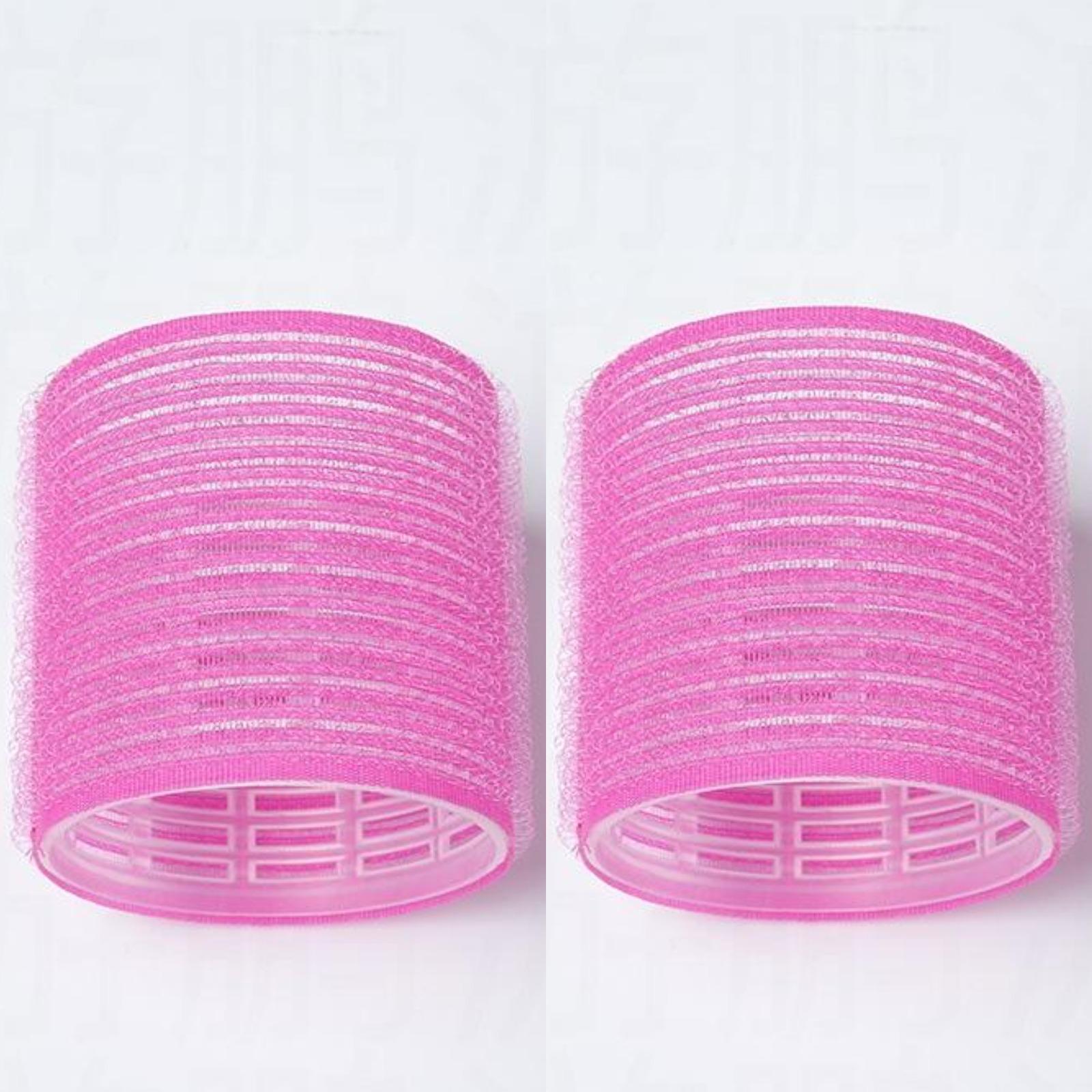 

6cm Self Adhesive Hair Rollers 2pc Set Hair Curling Tools for Styling and Volume Easy to Use Hair Accessories One Size