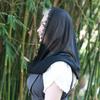 Black White Lace Veils Solid Color Head Scarves Classic Head Covering Scarf  Wedding Bride