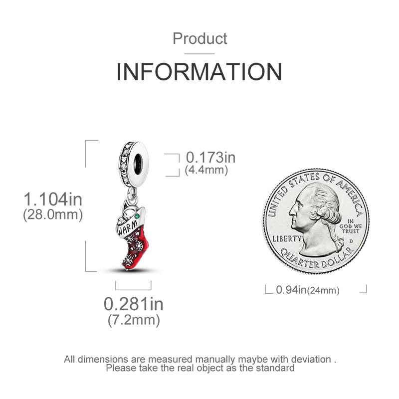 Original Charms Copper Christmas Gift Socks Cat Pendants Fit Charms Plata Bracelets For Women Jewelry Making Fine Gifts