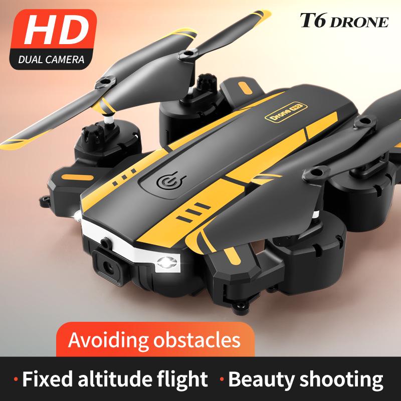 T6 Obstacle Avoidance Drone: HD Aerial Photography, Four-Axis Remote Control Toy
