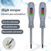 Tester Pen High Torque Magnetic Screwdriver Electricity Detector with Ergonomic Handle Multifunctional Voltage Tester Screwdriver Set