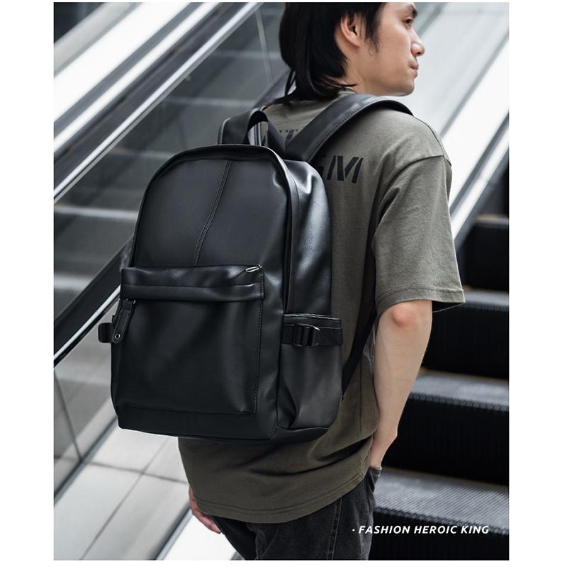 Men Leather Laptop Backpack Travel Backpack High Quality Fashion Knapsack Bags for Male 20-35L