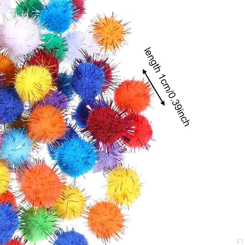 200 kusů pomponů Měkké DIY Kreativní řemesla Umění a pro Hobby Potřeby Dekorace Škola
