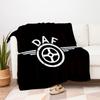 DAF Logo Decal Sticker Car Window Bumper Laptop Vinyl WhiteBlanket Flannel Throw Blanket for Sofa, Bed, Travel, Camping, Office, Couch, Chai