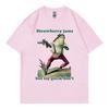 Strawberry Jams But My Glock Dont Funny Frog Meme Tshirt High Quality Fashion Oversized T Shirt Unisex Casual Cotton Tshirts
