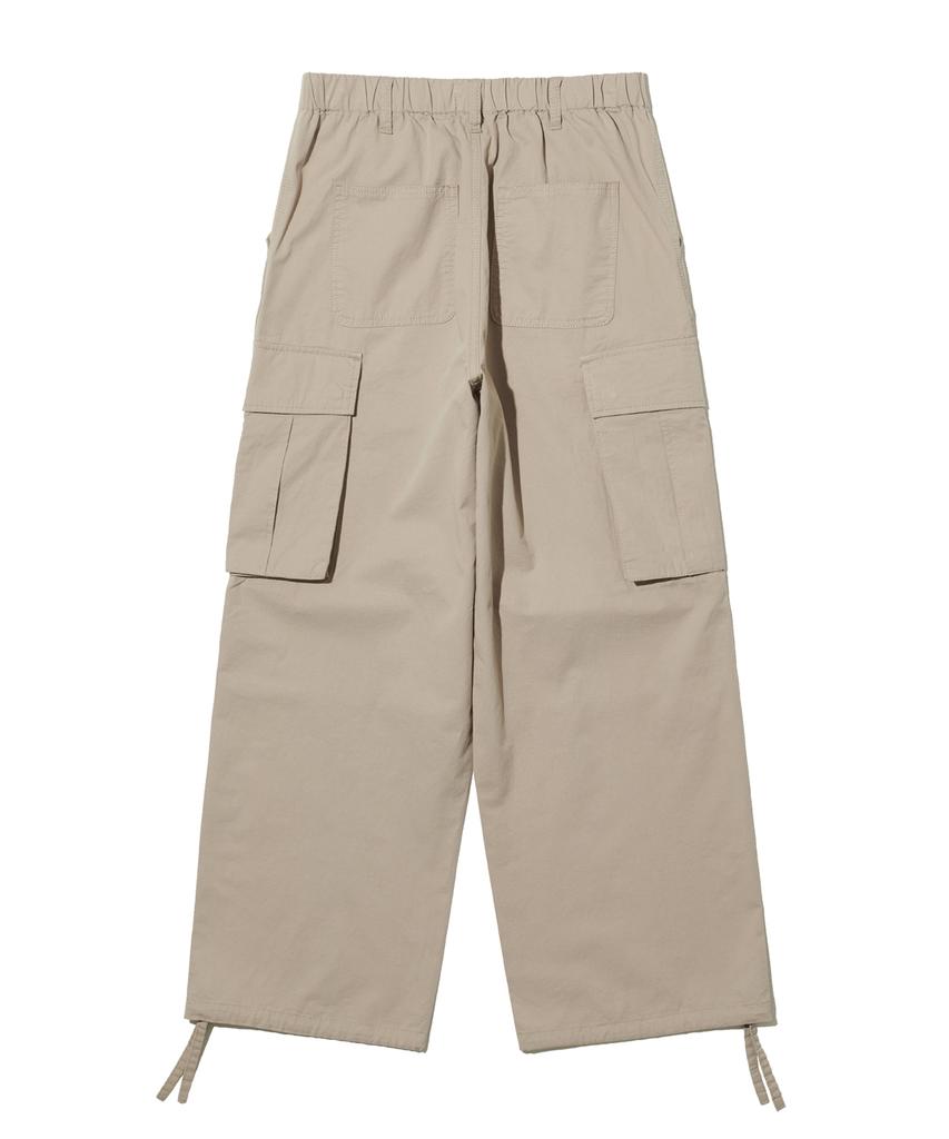 BIG UNION Pleated Cargo Pants / Beige