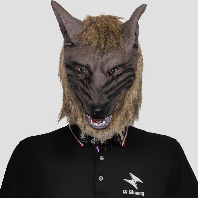 Wolf Ingenious Mask With Plush Gloves For Halloween Celebrations And Creative Party Up Dress