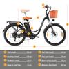 TTGO YY-26ST Elektrische Fiets 250W Motor 36V14.5Ah Batterij Max Snelheid 25km/u Max Bereik 60-75km Shimano 6 Versnellingen Stadsforensen Ebike