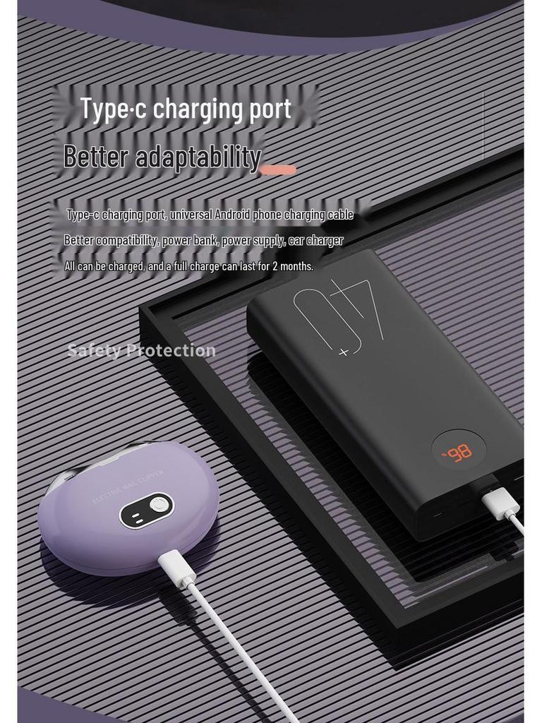 Normanjia Electric Nail Clipper with UV Disinfection for All Ages - Grinder and Manicure Tool