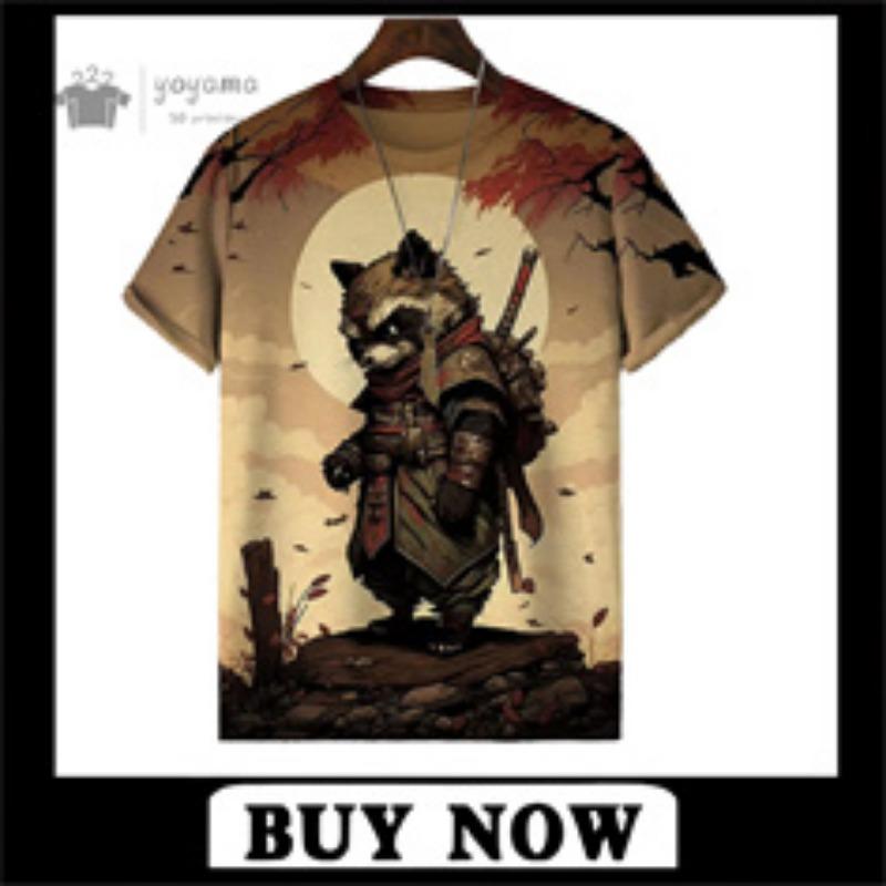3D Painting Short Sleeve Tee Summer Outdoor Men's Tops Fashion Round Neck Men's T-Shirts New Vintage Oversized Men's Clothing