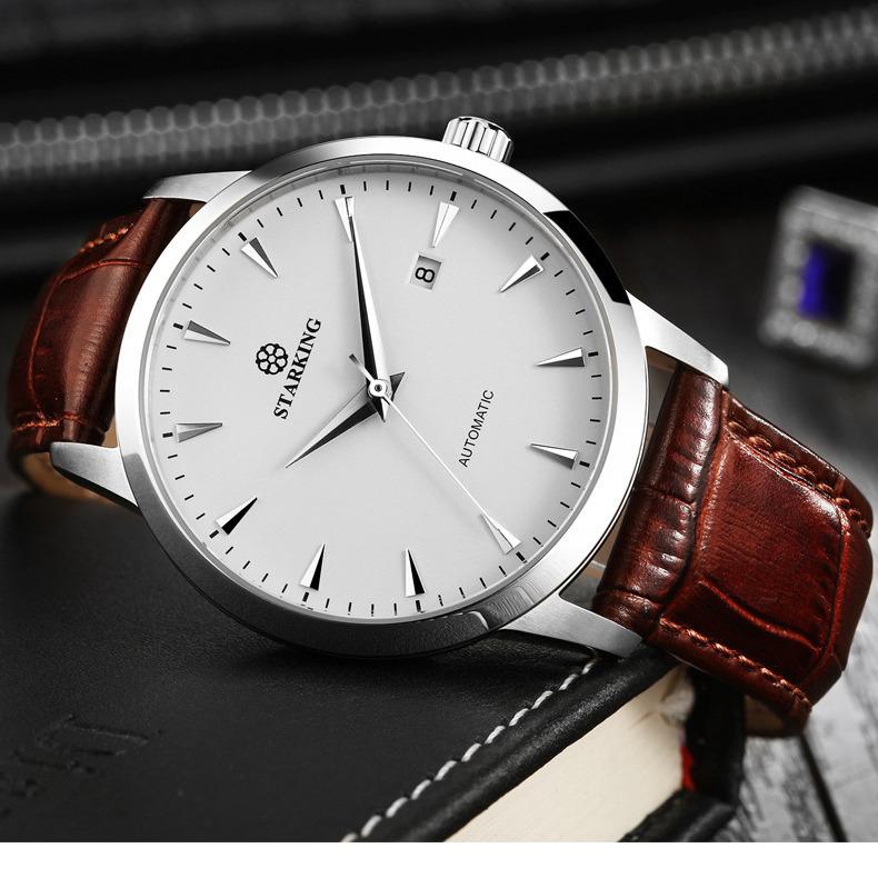 Orologio meccanico automatico da uomo Starking impermeabile con quadrante grande