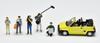 TOMYTEC GeoColle 64 TV Crew 2 ABS Figures Accessories Partially Miniature Car Set 1/64 #CarSnap11b Resin/PVC & (Painted, Assembled) + Die-cast