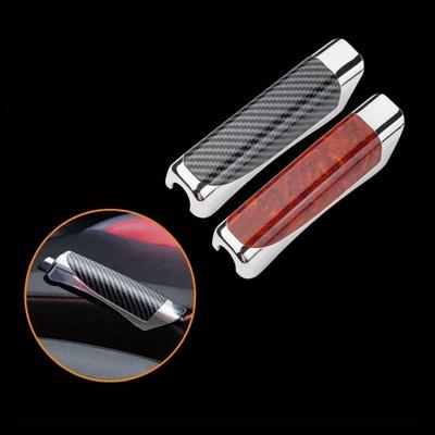 1PC Car Hand Brake Cover Handbrake Grips Protection Cover Carbon Fiber Parking Brake Decoration Shell Interior Accessories