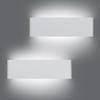KICAAO 15.7in White Modern Wall Sconce 2-Pack,20W Indoor Vanity Light Up and Down LED Vanity Light for Bathroom Wall Lighting Fixtures Not Dimmable