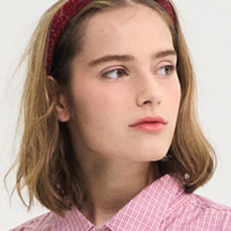 SORRY TOO MUCH LOVE Milky Way Volume Hair Band_Red