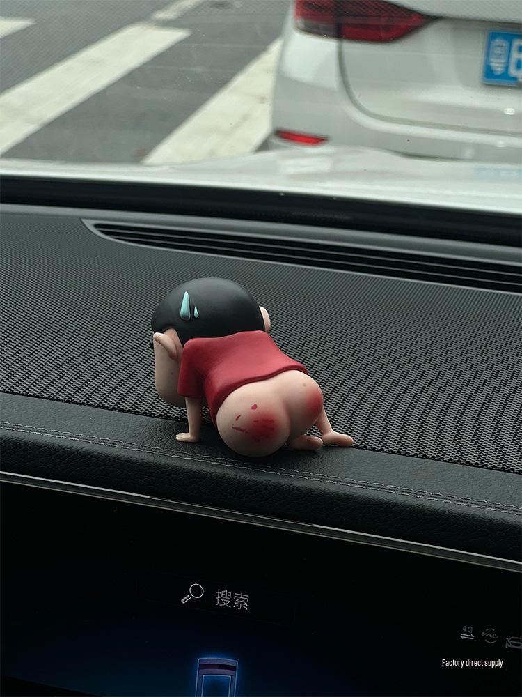 2024 Crayon Shin-chan Car Ornament for Tesla/BYD Console or Passenger Seat