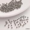 Stainless Steel Smooth Round Spacer Beads for Handmade DIY Bracelets & Necklaces