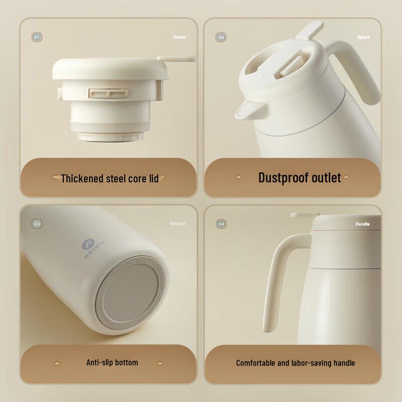 WUSW Clear Insulated Thermos Pot