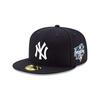 New Era Men's New York Yankees World Series 2000 Collection 59Fifty Fitted Hat, Adult, Navy, US Size: 7 58, Color: Blue