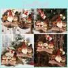 Enchanting Holiday Decor Set Of Four Adorable Figurine Wreaths Featuring Santa Snowman And Reindeer For Christmas