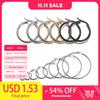 10pcs Gold 316L Stainless Steel Open Earrings Circle 15 20 25 40mm Earring Hooks Base Ear Ring for Jewelry Making Components DIY
