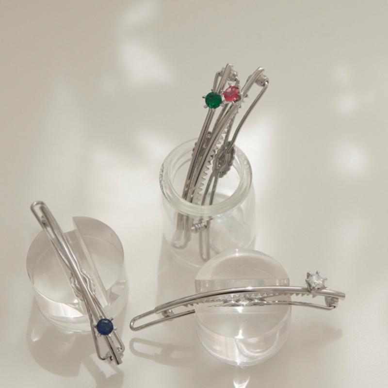 

J.Lauren Mini Color Cubic Point Hairpin H0769 white