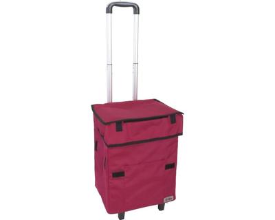 Fujisho Felio Smart Indkøbspose med Æggeholder (Isoleret), Vinrød, F21783