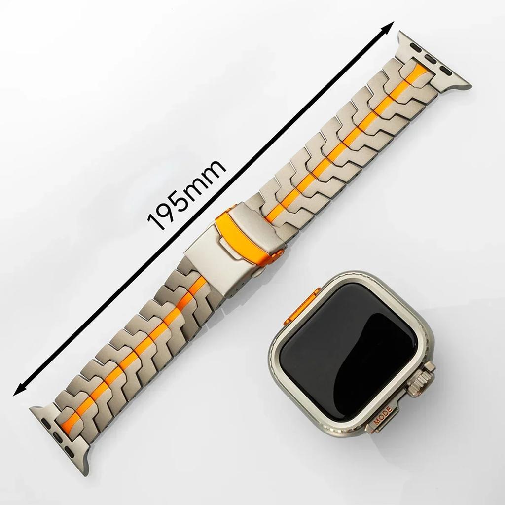 Titanband + Upgrade Ultra-Gehäuse für Apple Watch Armband 45mm 44mm Vollständig abgedecktes Metallgehäuse Armband Iwatch Serie 9 8 7 6 SE 5 4