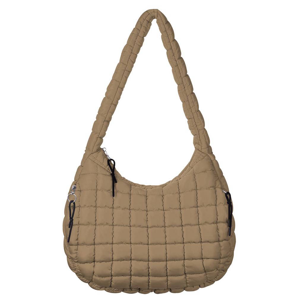 Wrinkled cloud bag, fashionable one shoulder hand-held dumpling bag, large capacity down cotton underarm women's bag.zwq