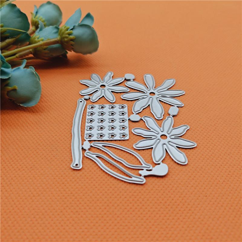Blumen-Metall-Stanzformen, Bastel-Metall-Stanzformen für DIY-Scrapbooking-Alben, Papierkarten