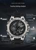 Sanda Men's 3D Dual Display Sports Watch with Night Light and Multi-function Features