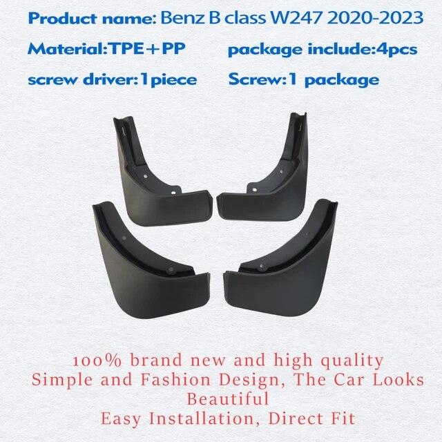 FOR Mercedes Benz B Class W247 - Mudguard Fender Mud Flap Guards Splash Mudflaps Car Accessories Front Rear 4pcs
