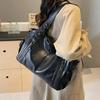 Vintage Women's Bag Multiple Pockets Secure Storage Soft Leather Tote Shoulder Bag For Women Commuting Bga