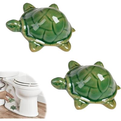 Ceramic Turtle Knob Covers Toilet, Toilet Bolt Covers Decorative, Turtle Toilets Bolt Cover,  for Bathroom Decor, Housewarming Gifts & Decor Lovers