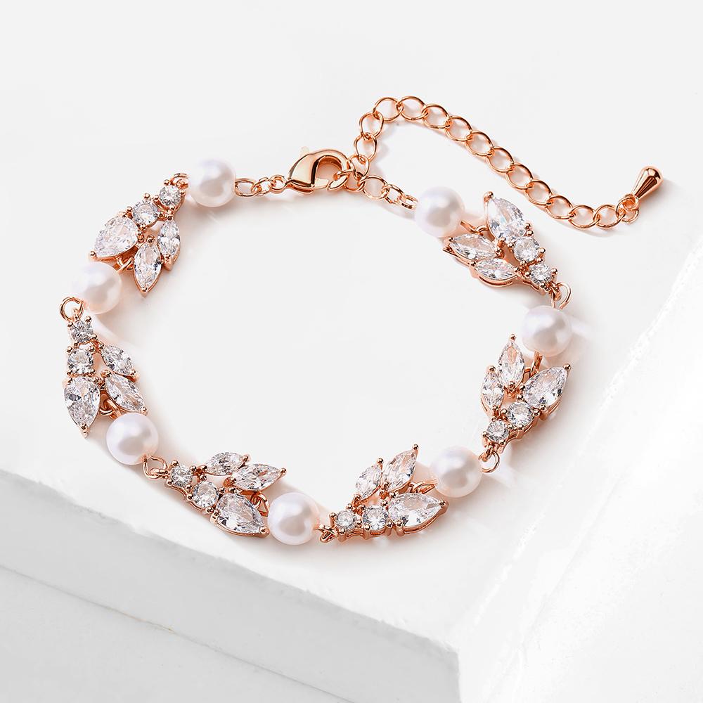 

ZAKOL Роскошный Блестящий Браслет-Шарм из Имитации Циркона ААА для Женщин Элегантный Свадебный Циркон Подарок