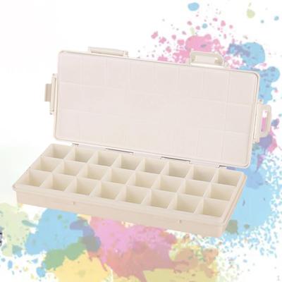 Watercolor Palette 24 Grids Empty Small Carry Case Paint Box for Acrylic Painting Oil Based Pigment