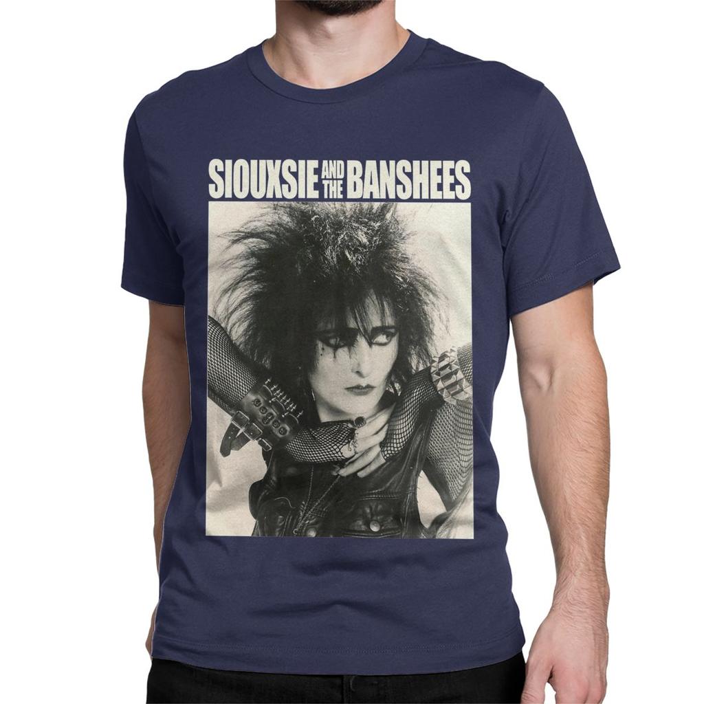 Siouxsie Sioux Music Rock Band T Shirt for Men Women Cotton Vintage T-Shirt Siouxsie And The Banshees Tees Short Sleeve Clothes