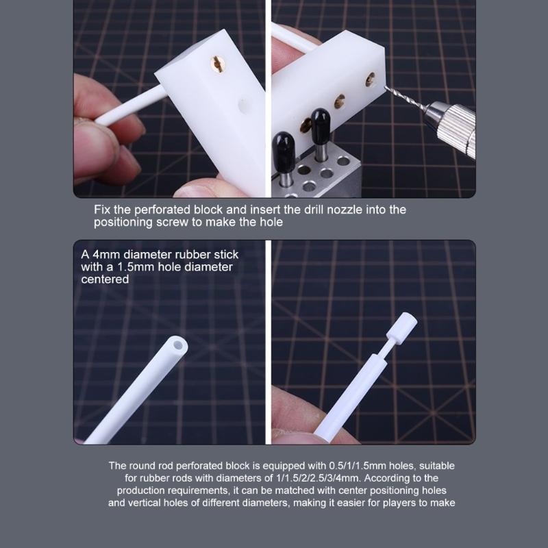 Vertical Centering Jig Drilled Rod Alignment Block For Model Making Modeling Hand Tool Building Accessories