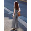 Women's Summer Lapel Sleeveless Top & Wide-Leg Pants Set
