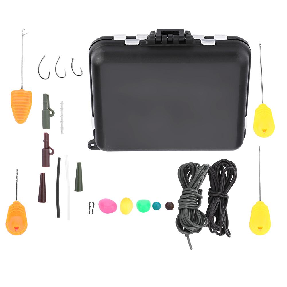 

Коробка для снастей для ловли карпа Грузила Клипсы Иглы для наживки Крючок Вертлюжок Комплект оснастки (с иглой-приманкой)