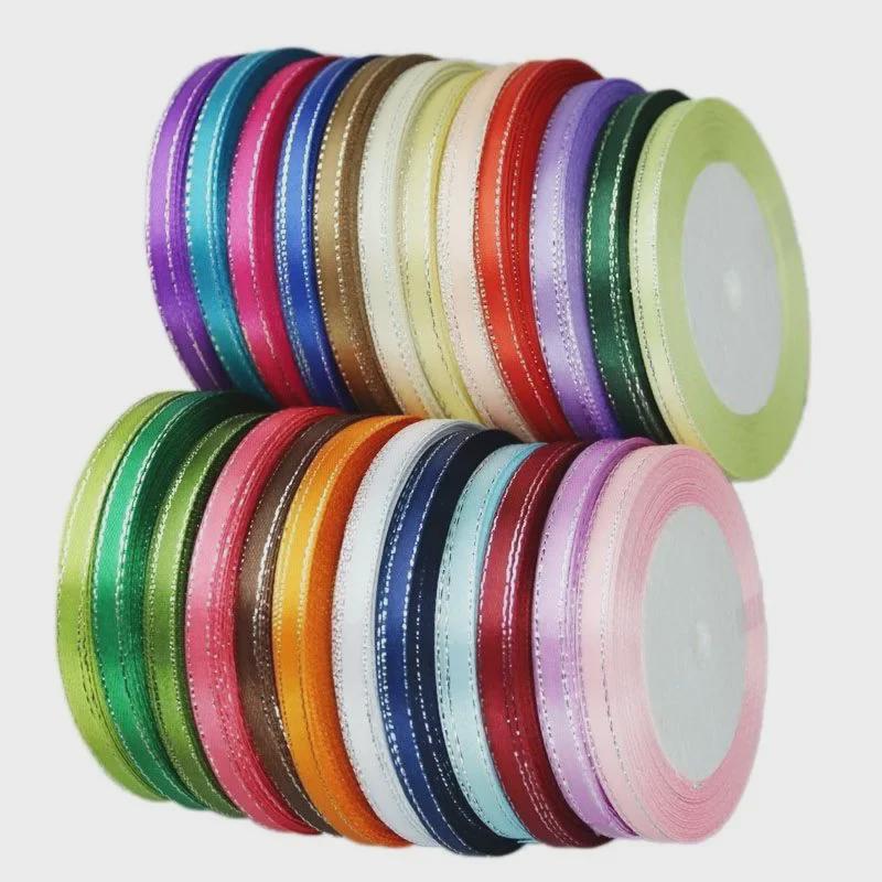6mm Silver Edge Ribbon for Cake & Gift Box, 22m Roll