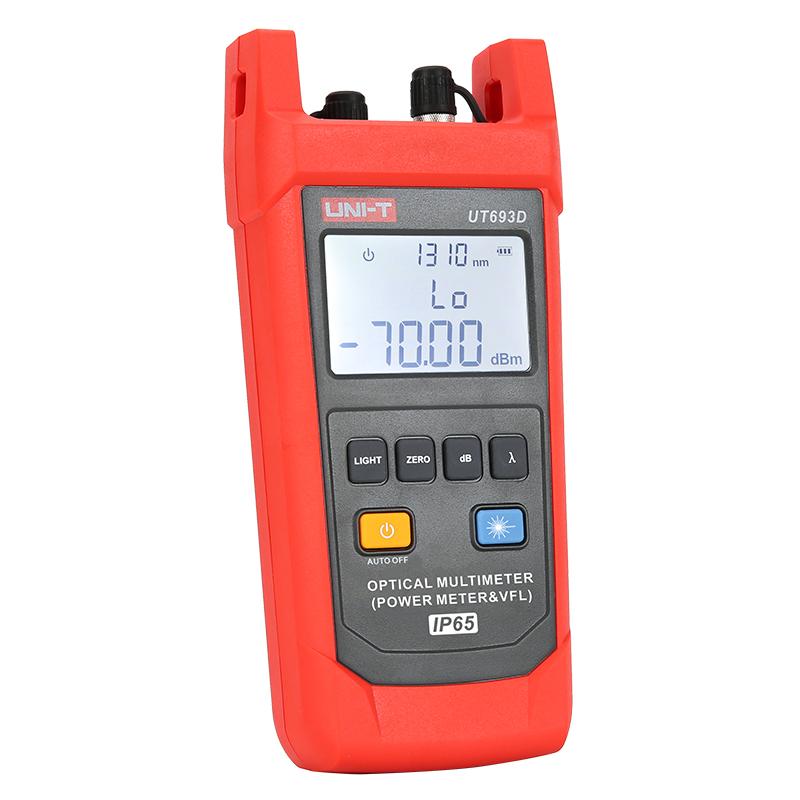 UNI-T Optical Multimeter UT693D (Power Meter & VFL)Wavelength Range:800nm~1700nm CW and Multiple Modulated Light Outputs