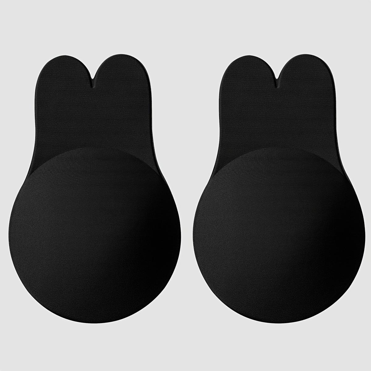 

2Pieces Of Women S Breathable Lift-Up Breast Pads, Self-Adhesive Silicone Strapless Invisible Bra Pads, Reusable Adhesive Breast Lift Tape, Rabbit S cup