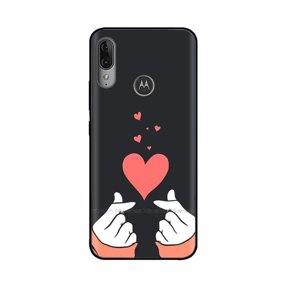 For Moto E6 Plus Case Soft Black Silicone Phone Back Cover For Motorola Moto E6 Play E6s 2020 MotoE6 Plus Case Cover Coque Funda