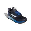 adidas Fortafaito Slip Resistant Low Top Kids' Running Shoes Black Blue White Kids' EE7313