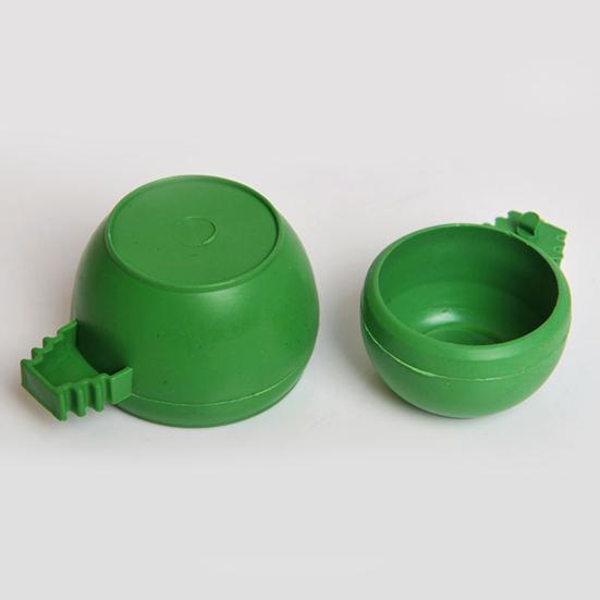 Bird Bowl Round Innoxious Plastic Practical Bird Feeder for Parrot