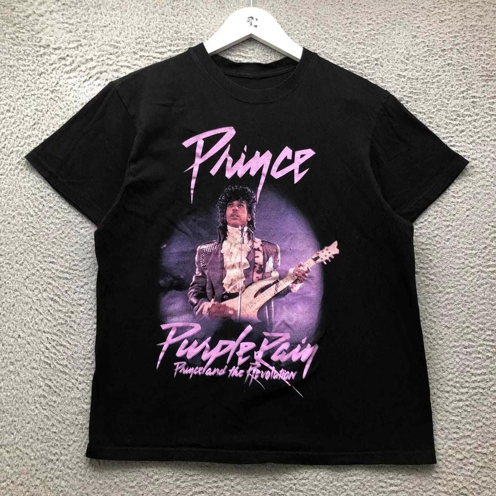 new Purple Rain Prince And The Revolution Music T-Shirt Unisex S-5XL Black.webp Unisex T-Shirt S