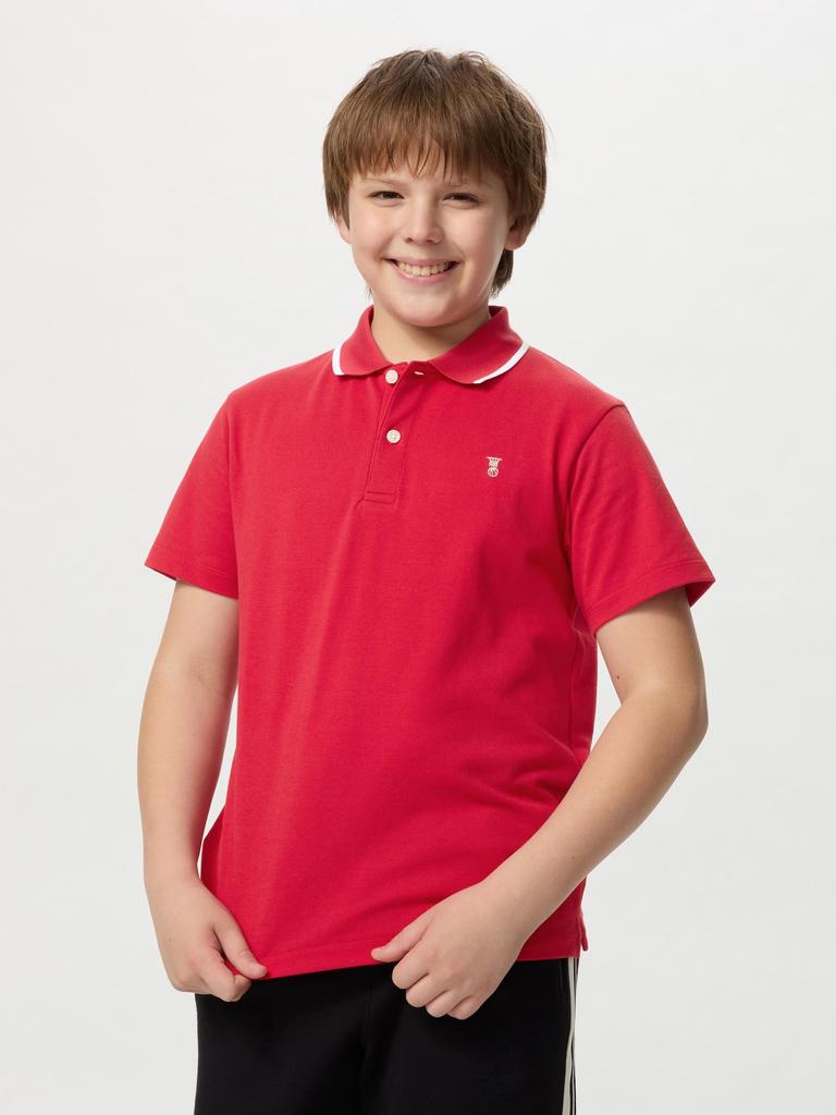 Uniqlo Kids Dry Pique Polo Shirt Short Sleeve Embroidery